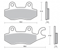 Placute de frana BREMBO 07KA31SA