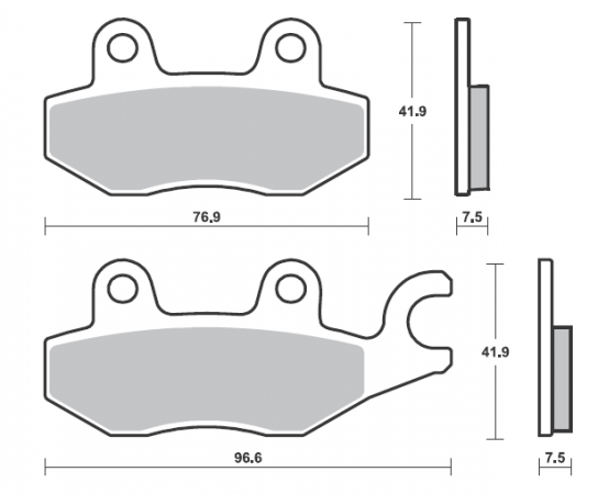 Placute de frana BREMBO 07KA31SA