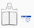 Placute de frana CL BRAKES 1089 RX3