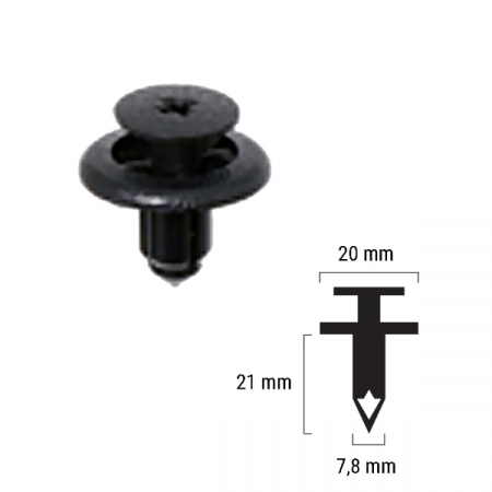 Plastic rivet RMS 121832015