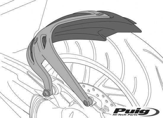 Aripa de spate PUIG 21146C S carbon look