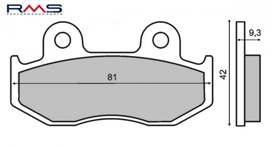 Placute de frana RMS 225100270 organic