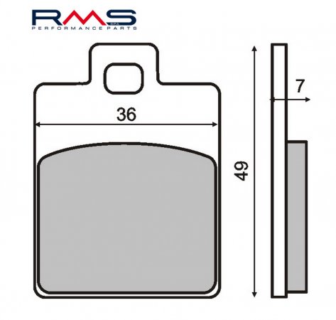 Placute de frana RMS 225100300 organic