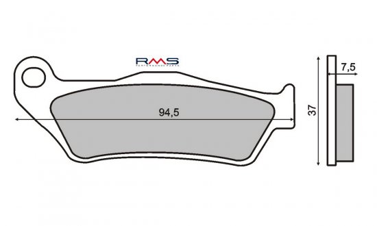 Placute de frana RMS 225100430 organic