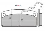 Placute de frana RMS 225100540 organic