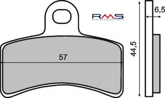 Placute de frana RMS 225100630 organic