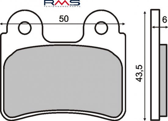 Placute de frana RMS 225100640 organic