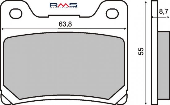 Placute de frana RMS 225100730 organic