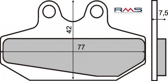 Placute de frana RMS 225100740 organic