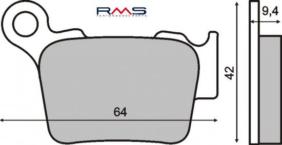 Placute de frana RMS 225100753 organic