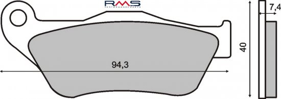 Placute de frana RMS 225100770 organic