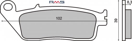 Placute de frana RMS 225100870 organic