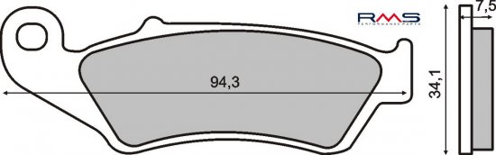 Placute de frana RMS 225100920 organic