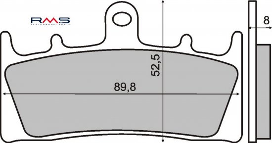 Placute de frana RMS 225101170 organic