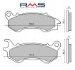 Placute de frana RMS 225102780 organic