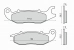 Placute de frana RMS 225102820 organic