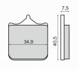 Placute de frana RMS 225102860 organic