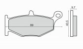 Placute de frana RMS 225103060 organic