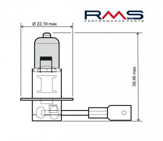 Bec RMS 246510045 12V 55W, H3 Alb