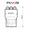 Bec RMS 246510531 12V 6 Led, T20 orange (2 pcs)