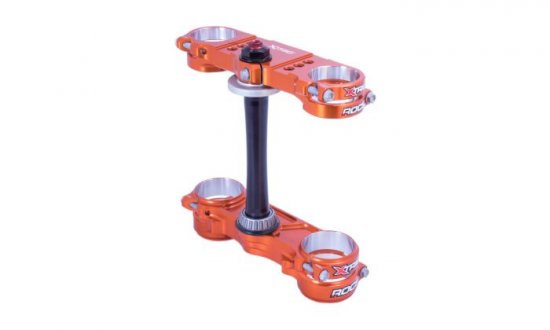 Triple clamp X-TRIG 40501008 ROCS PRO Portocaliu 20-22mm