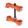 Triple clamp X-TRIG 40504006 ROCS TECH Portocaliu