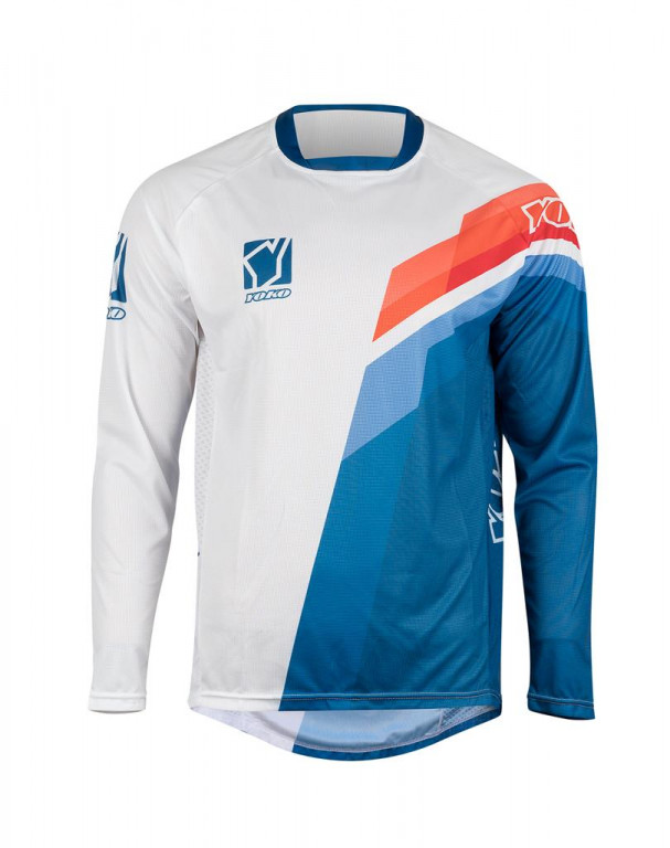 MX jersey YOKO VIILEE white / blue / fire L