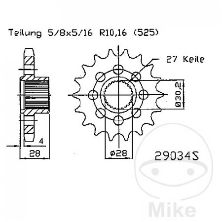 Pinion fata JMT 29034S