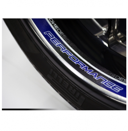 Wheel rim sticker JMT PERFORMANCE reflex blue