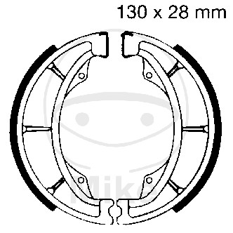 Brake shoe set EBC S602G canelati inclusiv arcurile