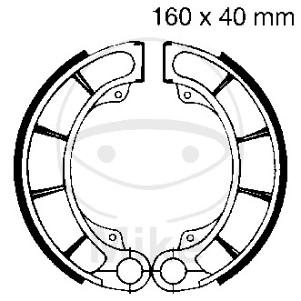 Brake shoe set EBC H321 inclusiv arcurile