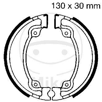 Brake shoe set EBC H318 inclusiv arcurile