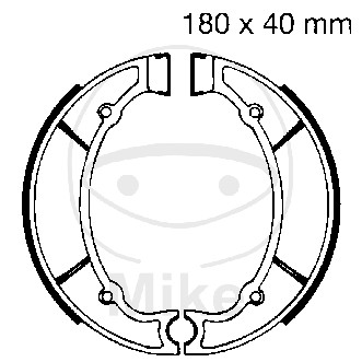 Brake shoe set EBC Y512 inclusiv arcurile