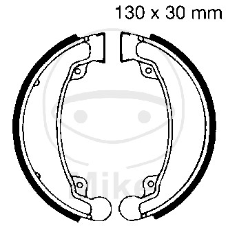 Brake shoe set EBC H310 inclusiv arcurile