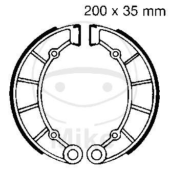 Brake shoe set EBC K713 inclusiv arcurile