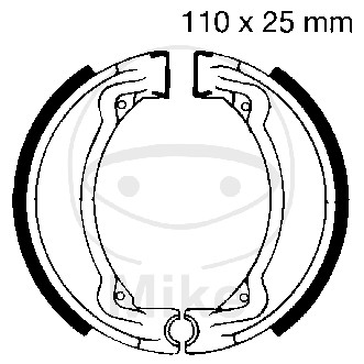 Brake shoe set EBC Y504 inclusiv arcurile