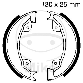 Brake shoe set EBC H332 inclusiv arcurile