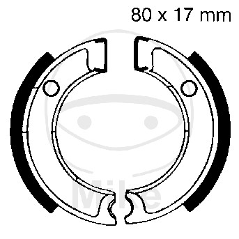 Brake shoe set EBC Y501 inclusiv arcurile