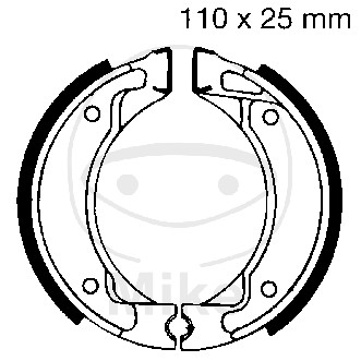 Brake shoe set EBC Y518 inclusiv arcurile