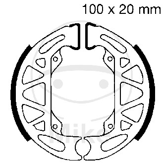 Brake shoe set EBC 806 inclusiv arcurile