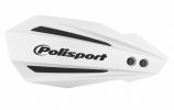 Handguard POLISPORT 8308500025 MX BULLIT with mounting system White