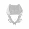 Headlight Mask POLISPORT Alb