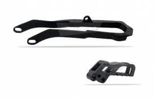 Chain guide / slider kit POLISPORT Negru