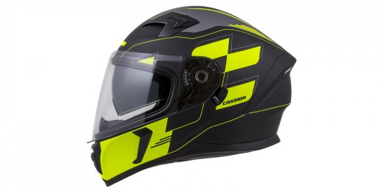 Casca integrala CASSIDA INTEGRAL 3.0 ROXOR yellow fluo matt/ white/ black/ grey S pentru YAMAHA TRX 850