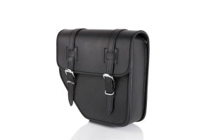 Leather saddlebag CUSTOMACCES IBIZA Negru stanga