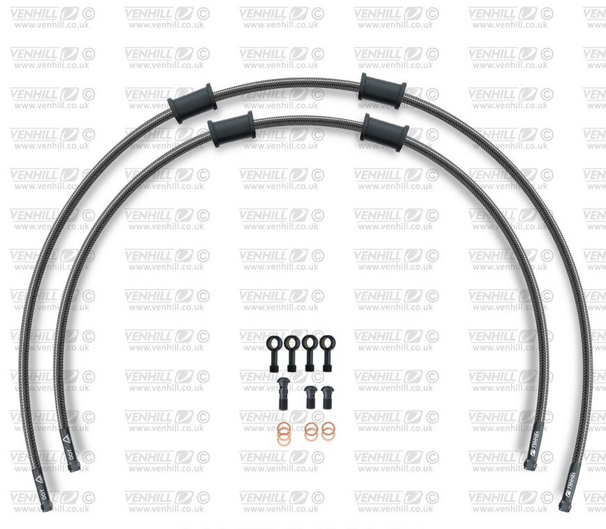 CROSSOVER Front brake hose kit Venhill SUZ-10021FB-CB POWERHOSEPLUS (2 conducte in kit) Carbon hoses, black fittings