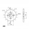 Pinion fata SUPERSPROX CST-253:15 15T, 420