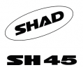 Stickers SHAD Alb for SH45