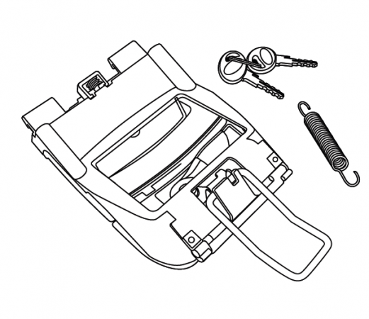 Locking system SHAD for SH45 pentru BMW K 1100 LT