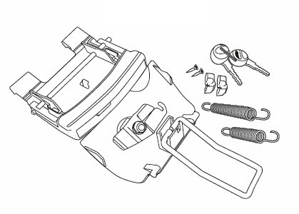 Locking system SHAD for SH46 pentru BMW K 1100 LT